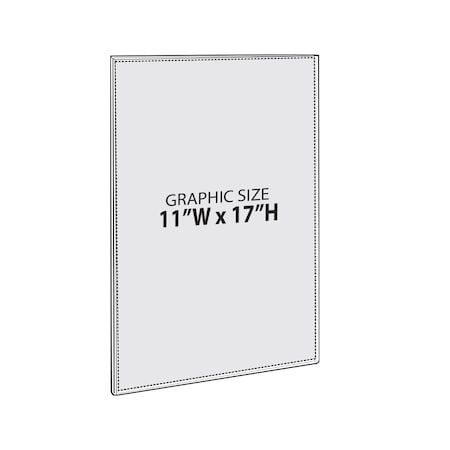 Azar Displays 11"W x 17"H Sign w/ Adhesive Tape, PK10 122032